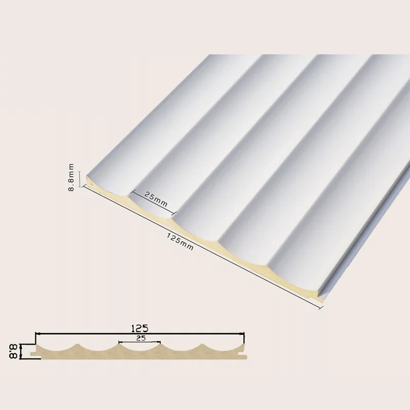 125 Masif Gömme 5 Izgaralı Yivli Duvar Paneli