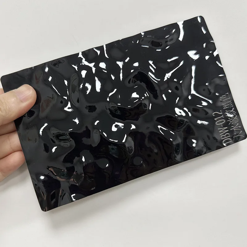 PET Su Dalgalanma Karbon Kristal Duvar Paneli